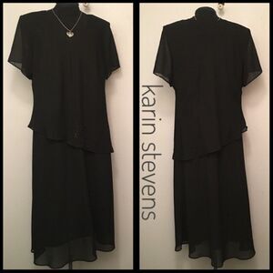 Karin Stevens Vtg Women’s Petite Tea Maxi 20WP